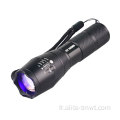 Lampe de poche UV zoom en aluminium